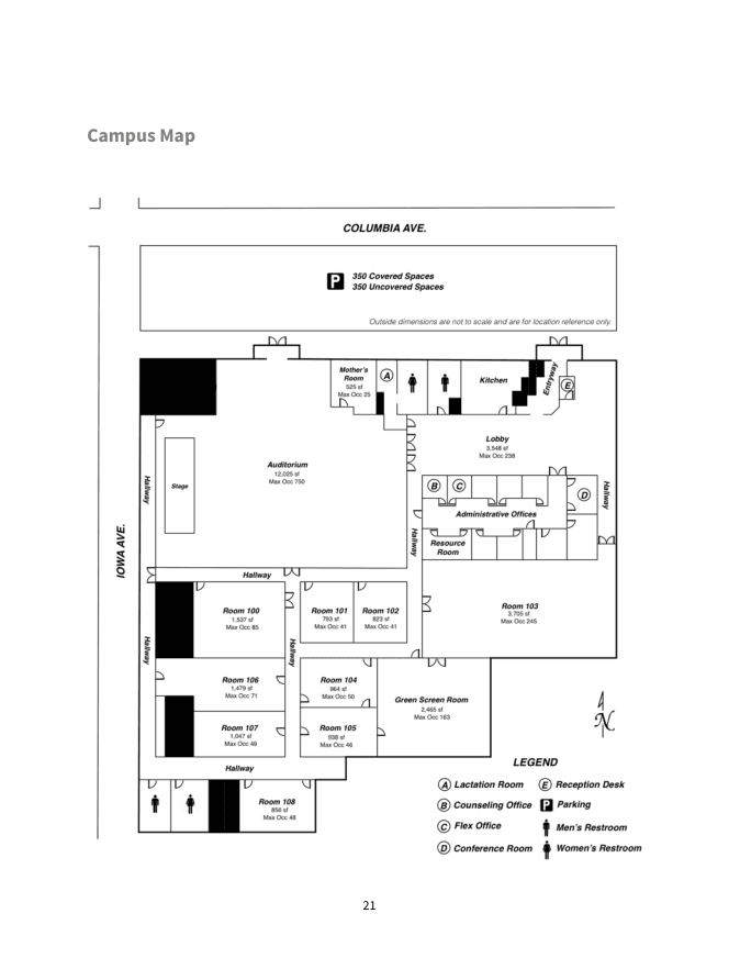 Campus map from the Ministry Leaders Guide