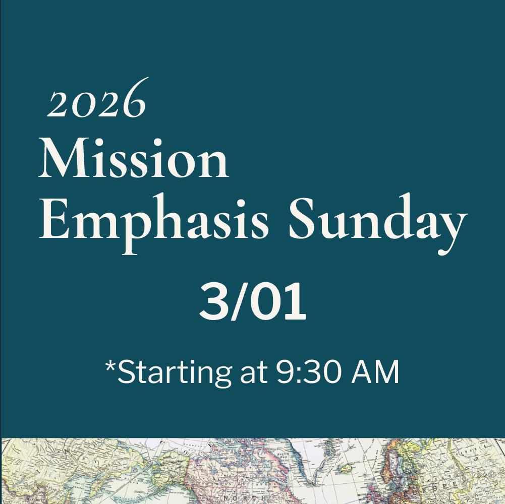 Mission Emphasis Sunday 2026