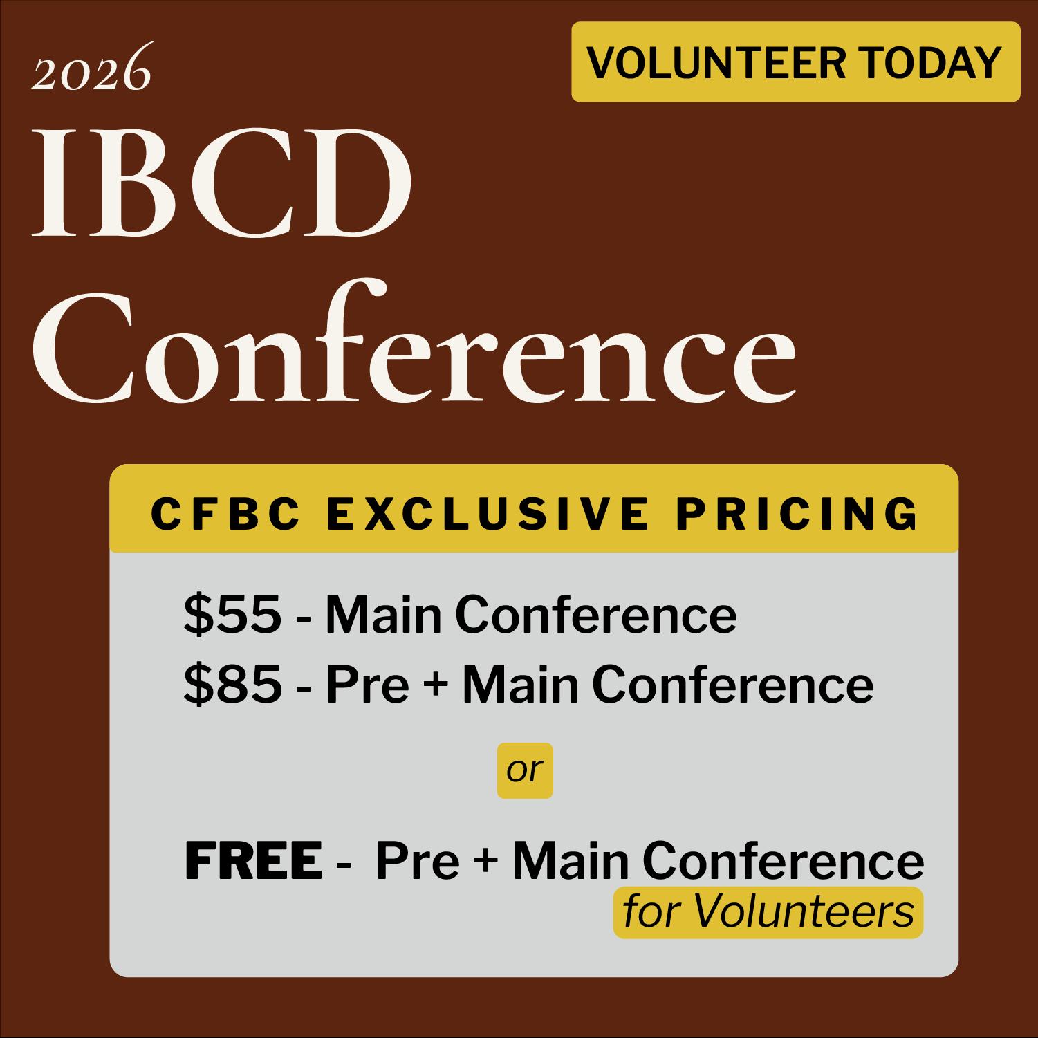 IBCD 2026: VOLUNTEER SIGNUP